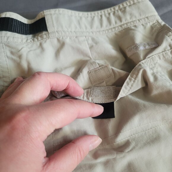 Columbia Capri Pants Womens 8 Cream GRT Omni-Dry Water Repellent Outdoor Hiking - Picture 13 of 13
